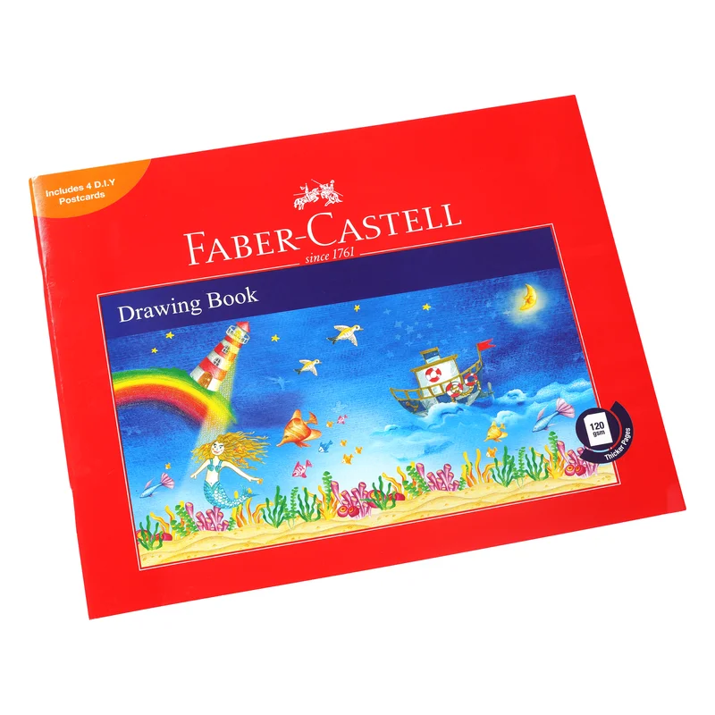 Faber-Castell Drawing Book 36 Pages with DIY Postcards