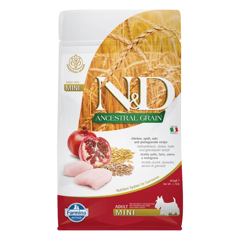 Farmina N&D Ancestral Grain Adult Mini Dog Food - Chicken & Pomegranate