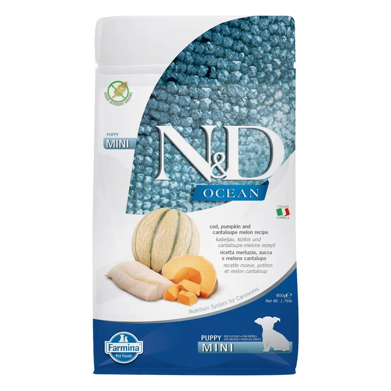 Farmina N&D Ocean Puppy Mini Dog Food - Codfish, Pumpkin & Melon