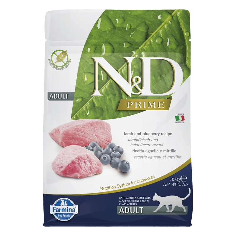 Farmina N&D Prime Adult Cat Food - Lamb & Blueberry