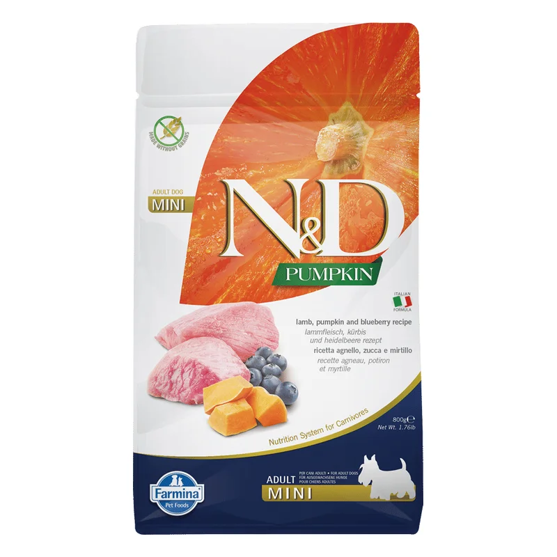 Farmina N&D Pumpkin Adult Mini Dog Food - Lamb & Blueberry