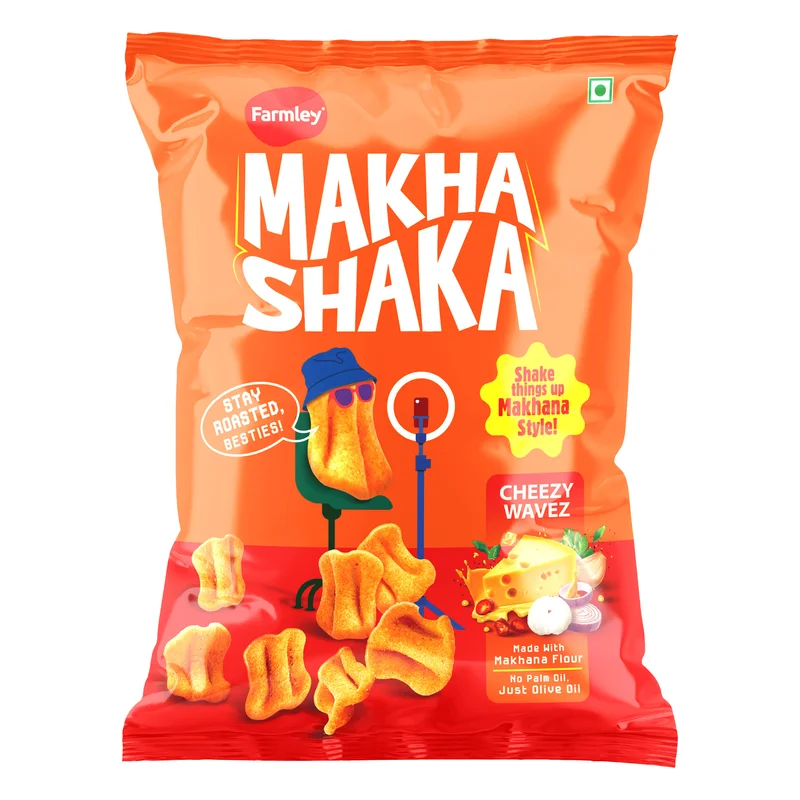 Farmley Makha Shaka Cheese Wavez Makhana Chips