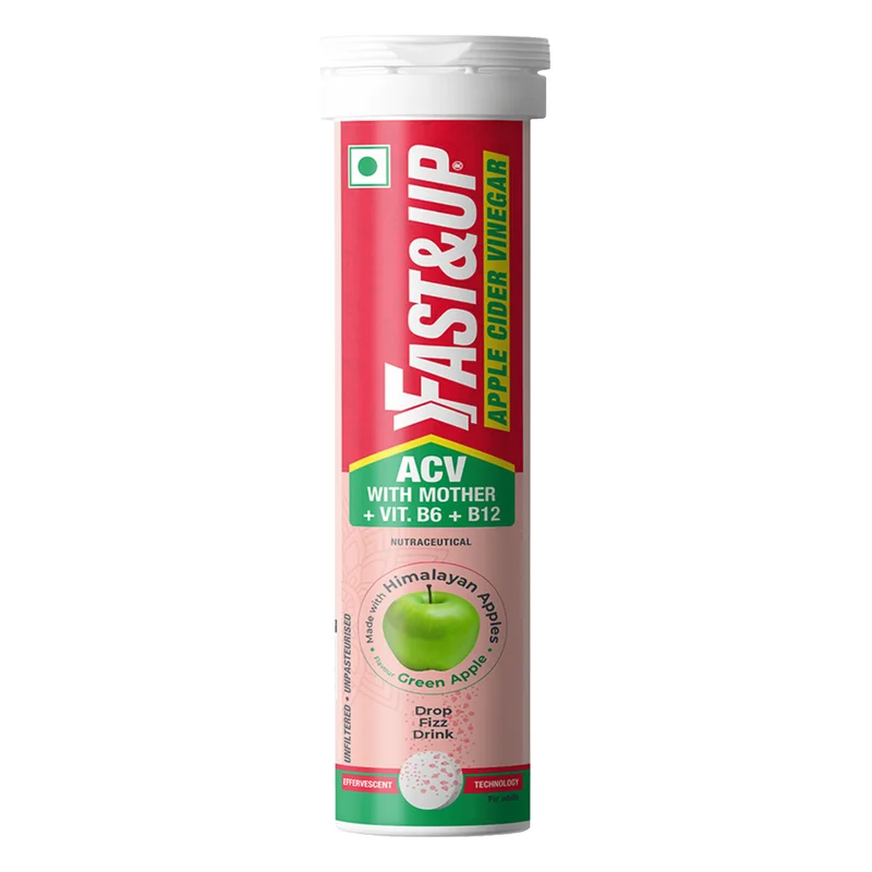 Fast&Up Apple Cider Vinegar Effervescent Tablets - Green Apple