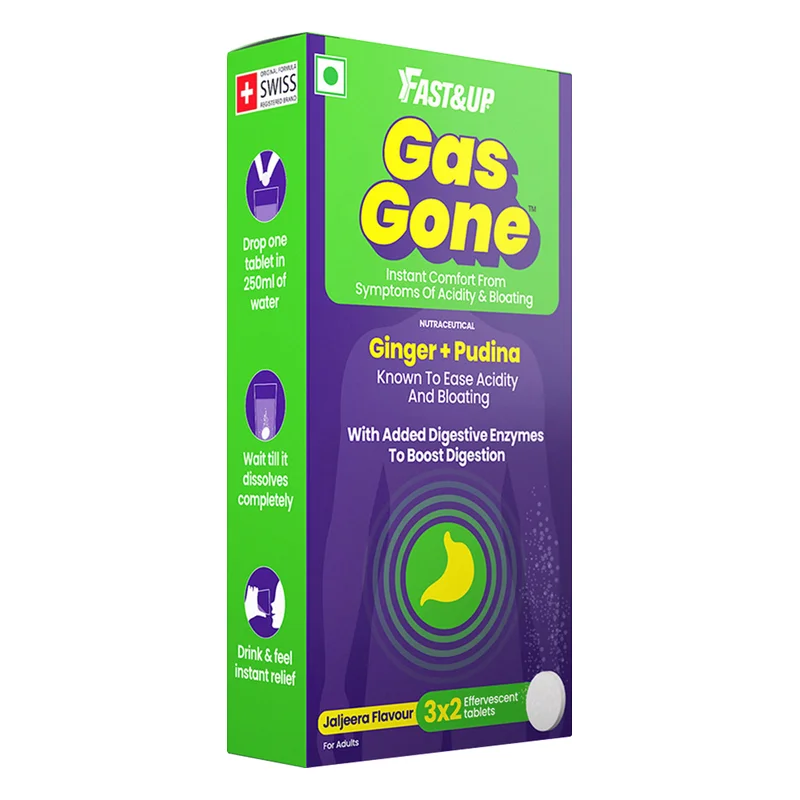 Fast&Up Gas Gone Effervescent Tablets - Jaljeera