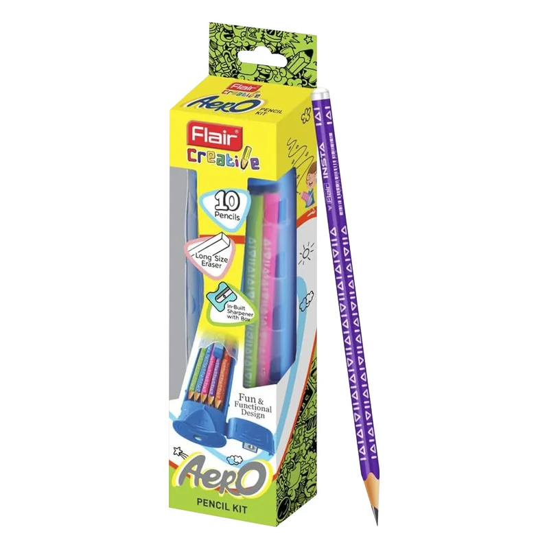 Flair Creative Aero Pencils with Sharpener Box
