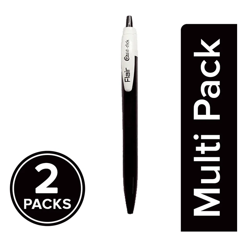 Flair Ezee Click Ball Pen - Black