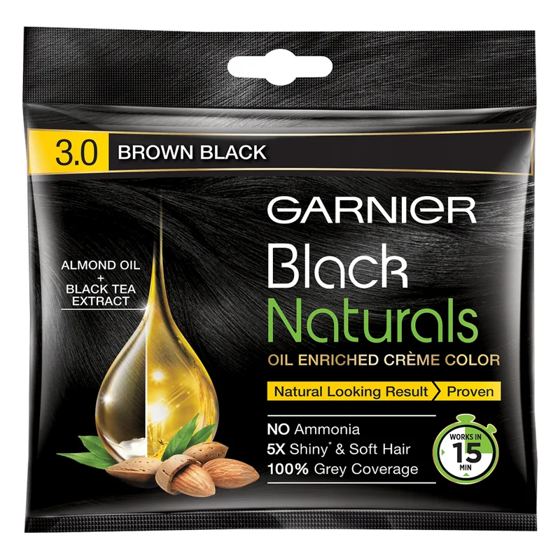 Garnier Black Naturals Hair Colour - Brown Black 3
