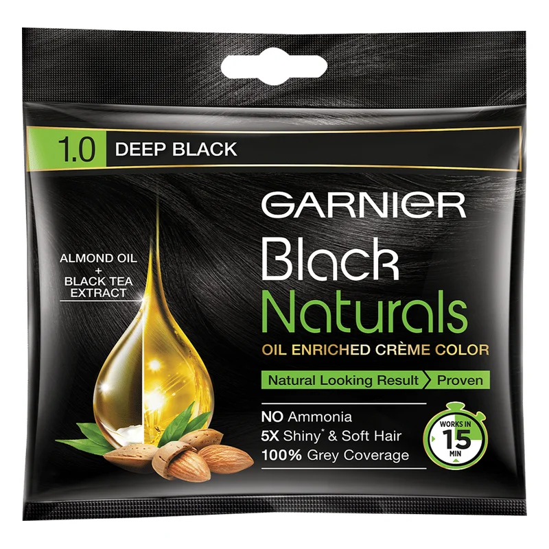Garnier Black Naturals Hair Colour - Deep Black 1