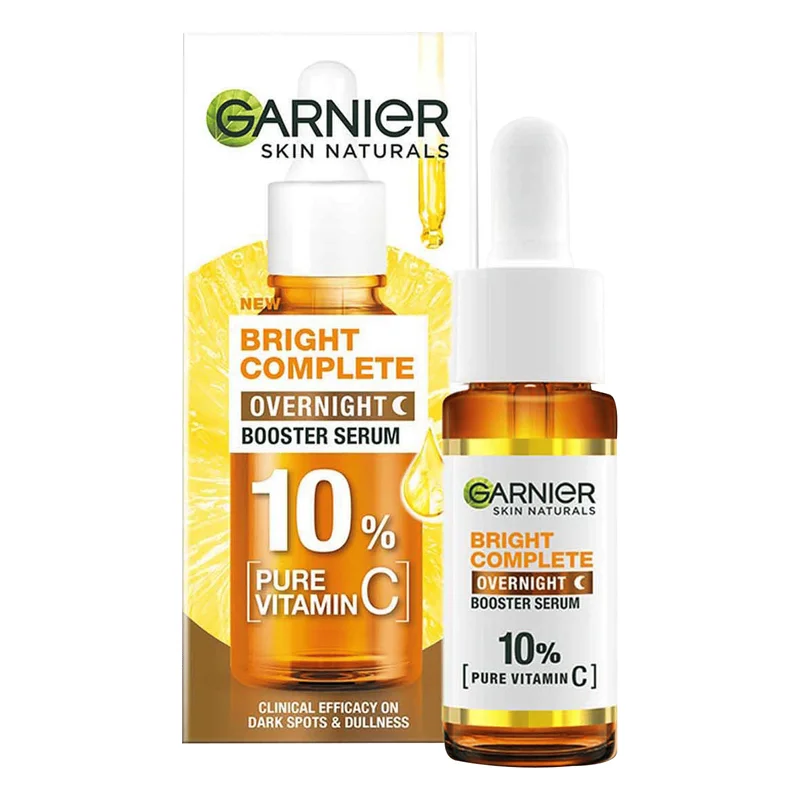 Garnier Bright Complete Overnight Booster Serum - 10% Vitamin C