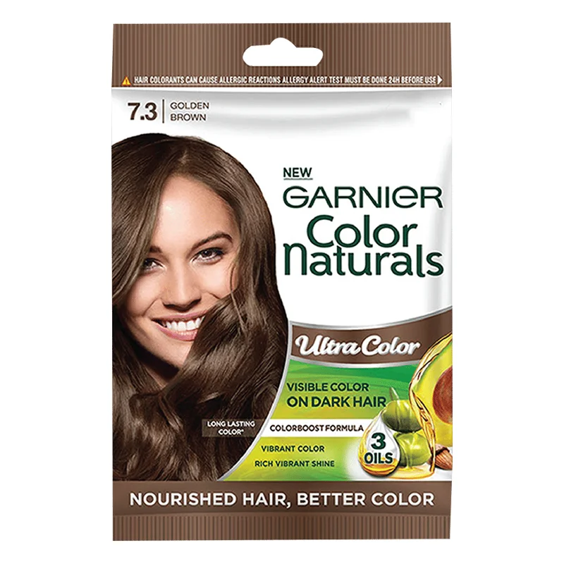 Garnier Color Naturals Creme Riche Sachet - Golden Brown 7.3
