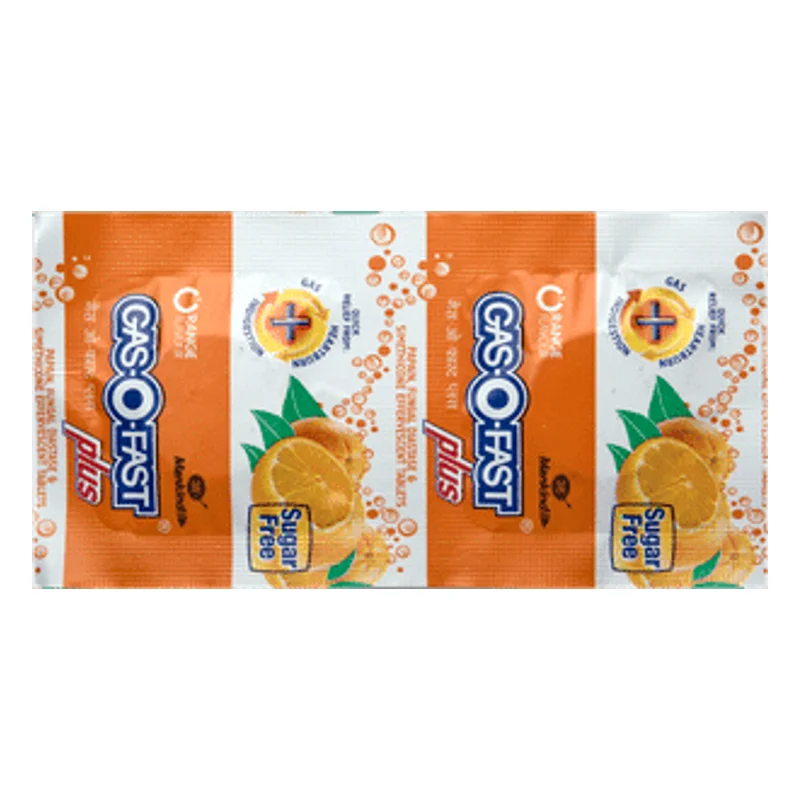 Gas-O-Fast Plus Antacid Tablets - Orange, Sugar Free