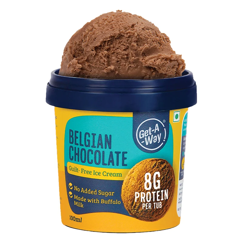 Get-A-Way Belgian Chocolate Ice Cream - No Added Sugar