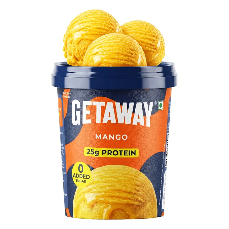 Get-A-Way Mango Ice Cream - Zero Added Sugar