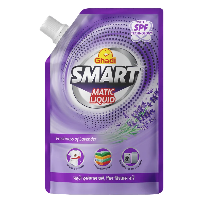Ghadi Smart Matic Liquid Detergent - Lavender