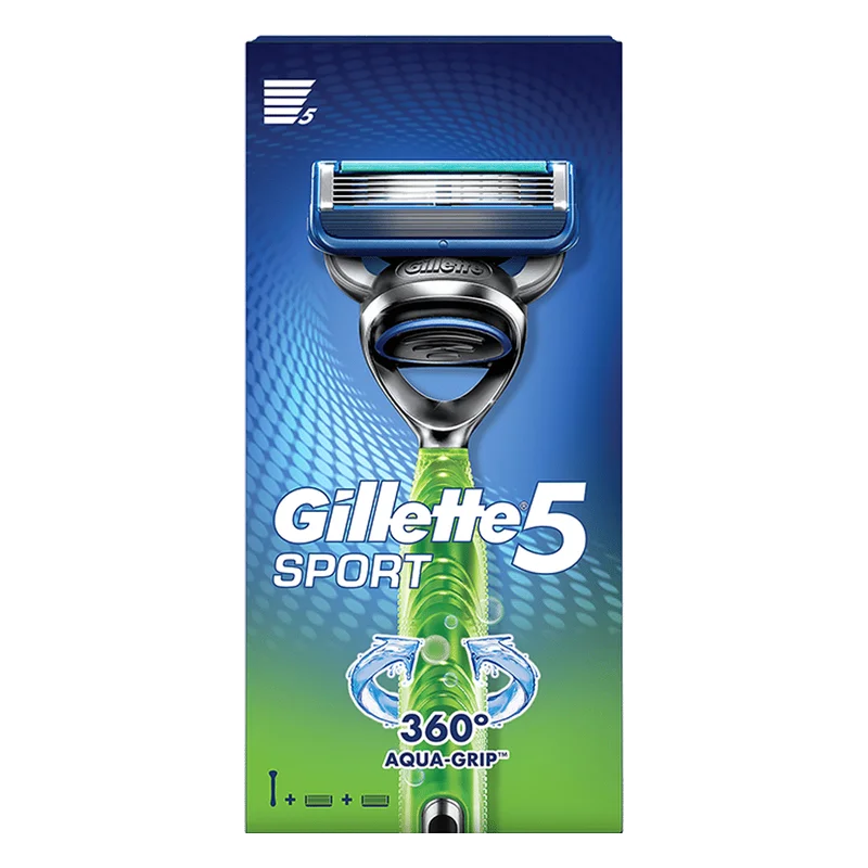 Gillette Fusion5 Sport Razor with 2 Cartridges