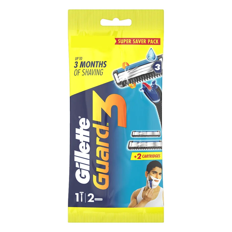 Gillette Guard 3 Razor with 2 Cartridges