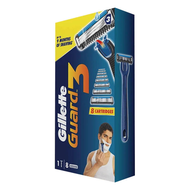 Gillette Guard 3 Razor with 8 Cartridges
