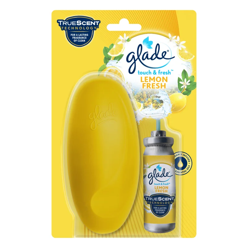 Glade Touch & Fresh Air Freshener Holder Kit - Lemon Fresh