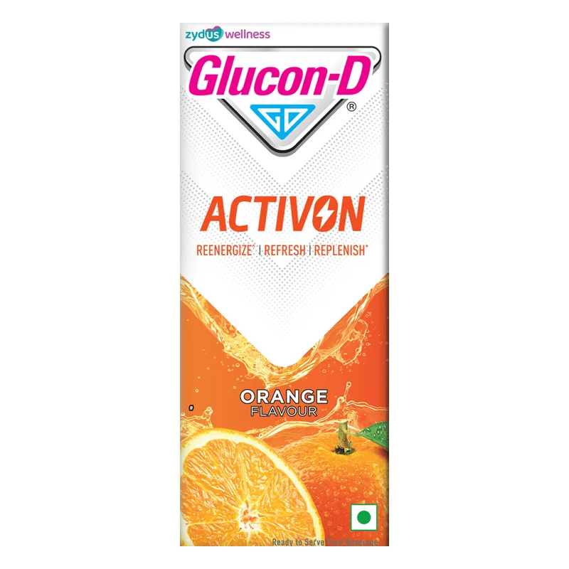 Glucon-D Activon Electrolytes & Glucose Drink - Orange