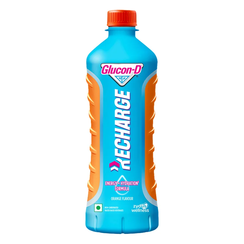 Glucon-D Recharge Energy + Hydration Drink - Orange