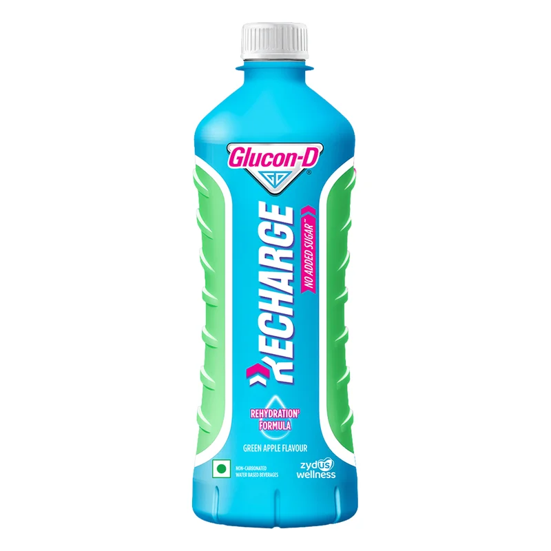 Glucon-D Recharge Hydration Drink - Green Apple