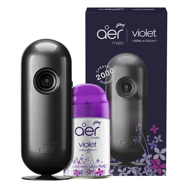Godrej aer Matic Automatic Air Freshener Kit - Violet Valley Bloom