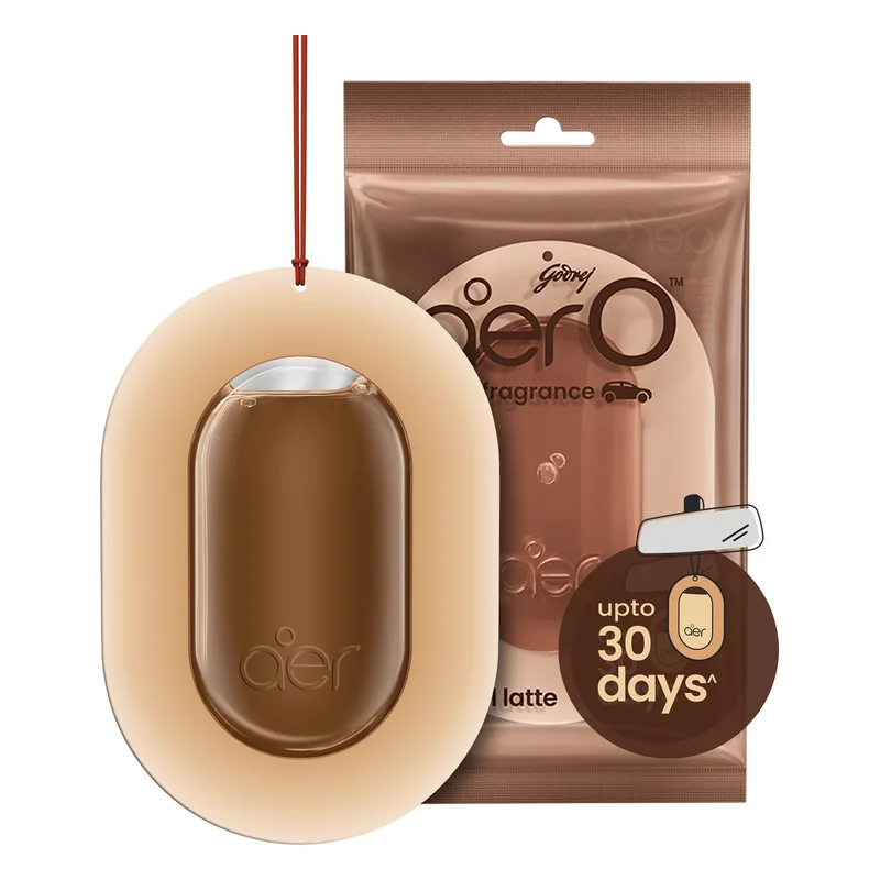Godrej aer O Hanging Car Fragrance - Caramel Latte