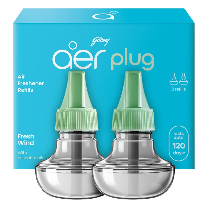 Godrej aer Plug Electric Air Freshener Refill - Fresh Wind