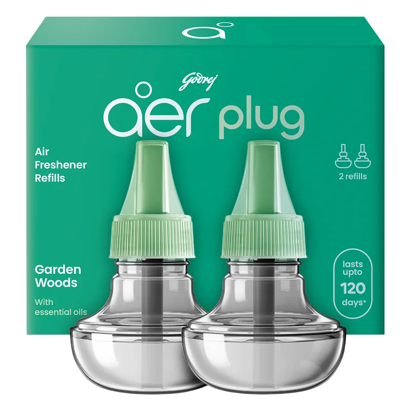 Godrej aer Plug Electric Air Freshener Refill - Garden Woods
