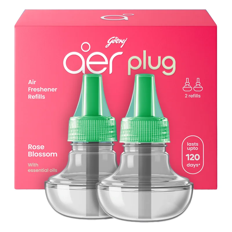 Godrej aer Plug Electric Air Freshener Refill - Rose Blossom
