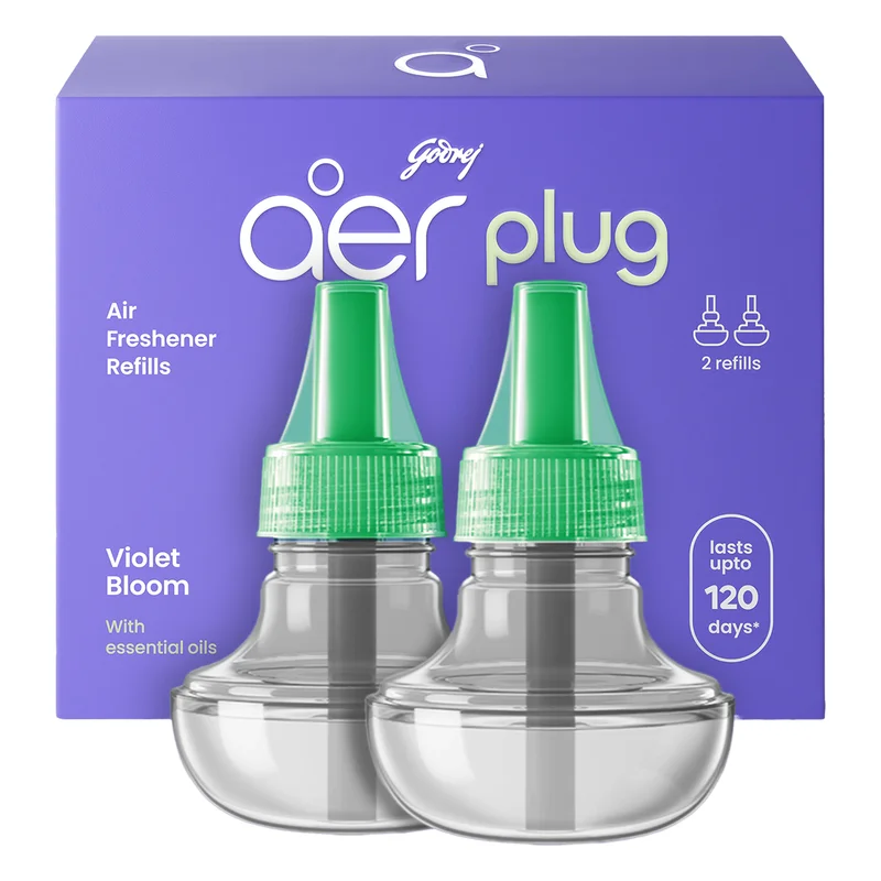 Godrej aer Plug Electric Air Freshener Refill - Violet Bloom