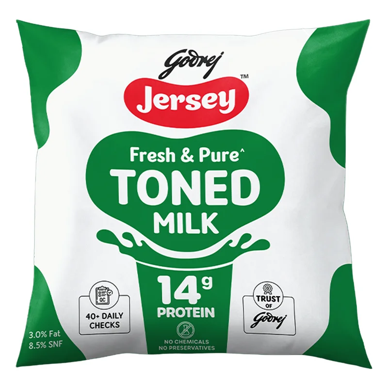 Godrej Jersey Toned Milk - 14g Protein