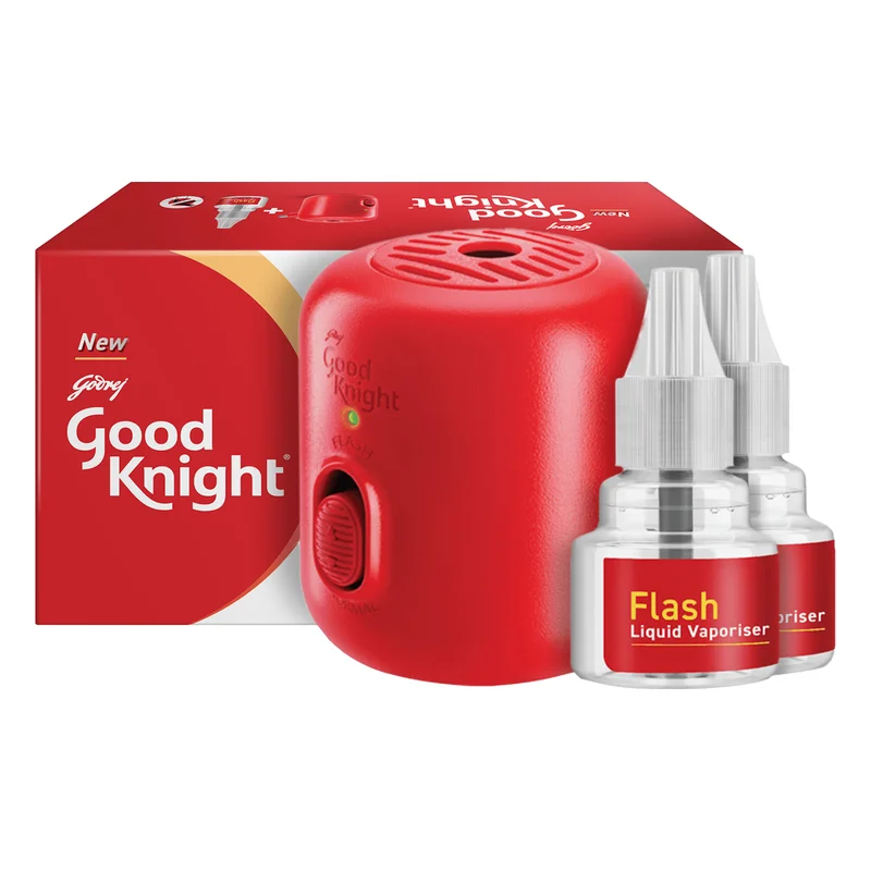 Good Knight Flash Liquid Vaporiser (Machine + 2 Refills)