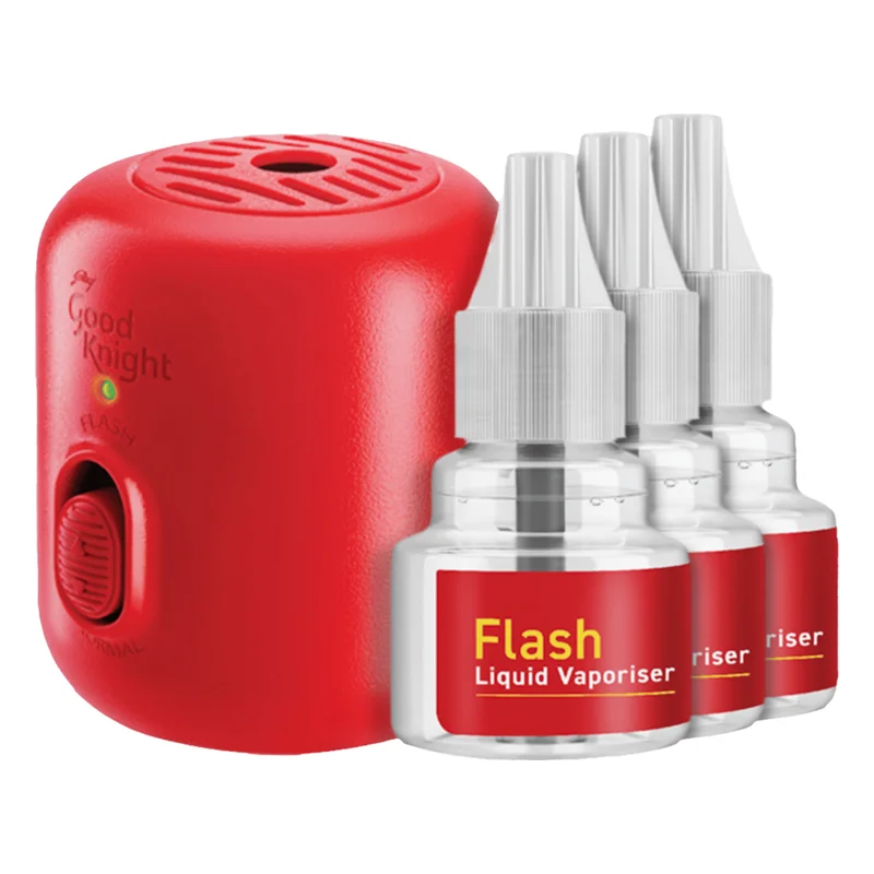 Good Knight Flash Liquid Vaporiser (Machine + 3 Refills)