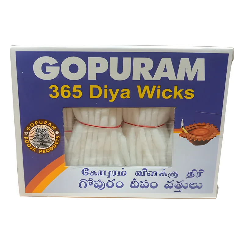 Gopuram 365 Cotton Diya Wicks