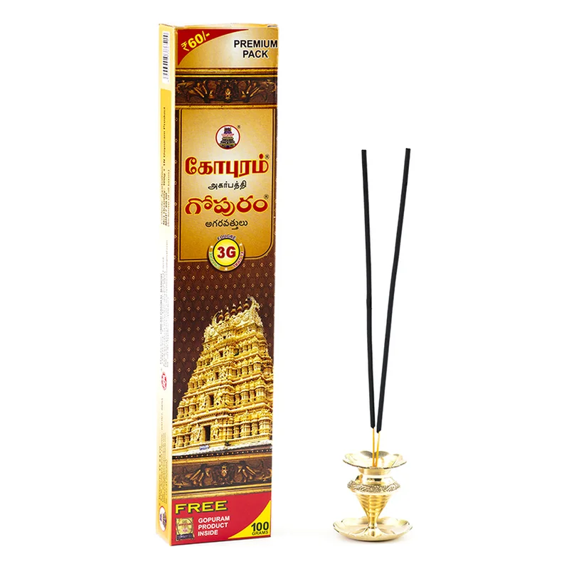 Gopuram 3G Agarbathi ₹12 Pack