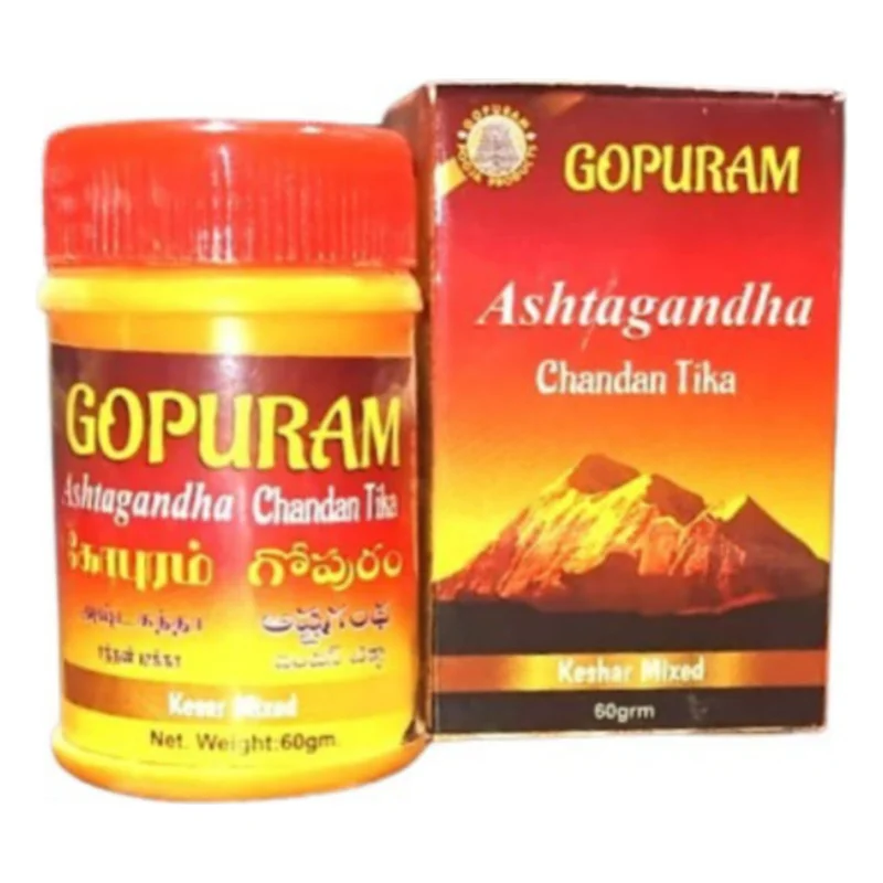 Gopuram Ashtagandha Chandan Tika Powder