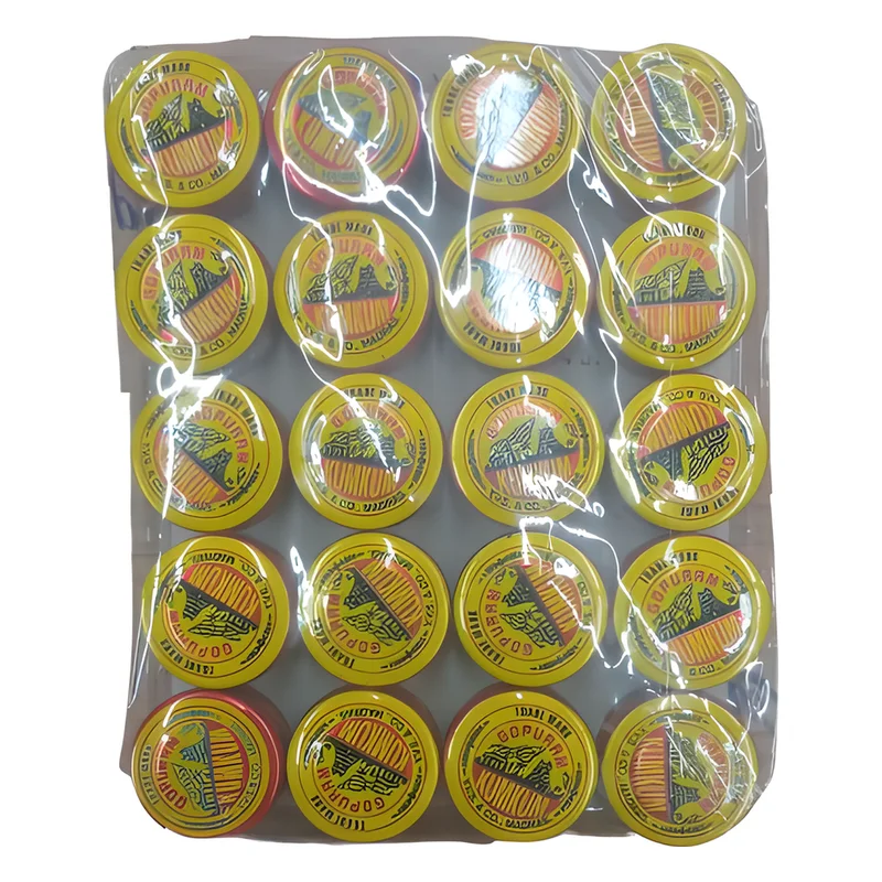 Gopuram Kumkum Dark Red Mini Tin