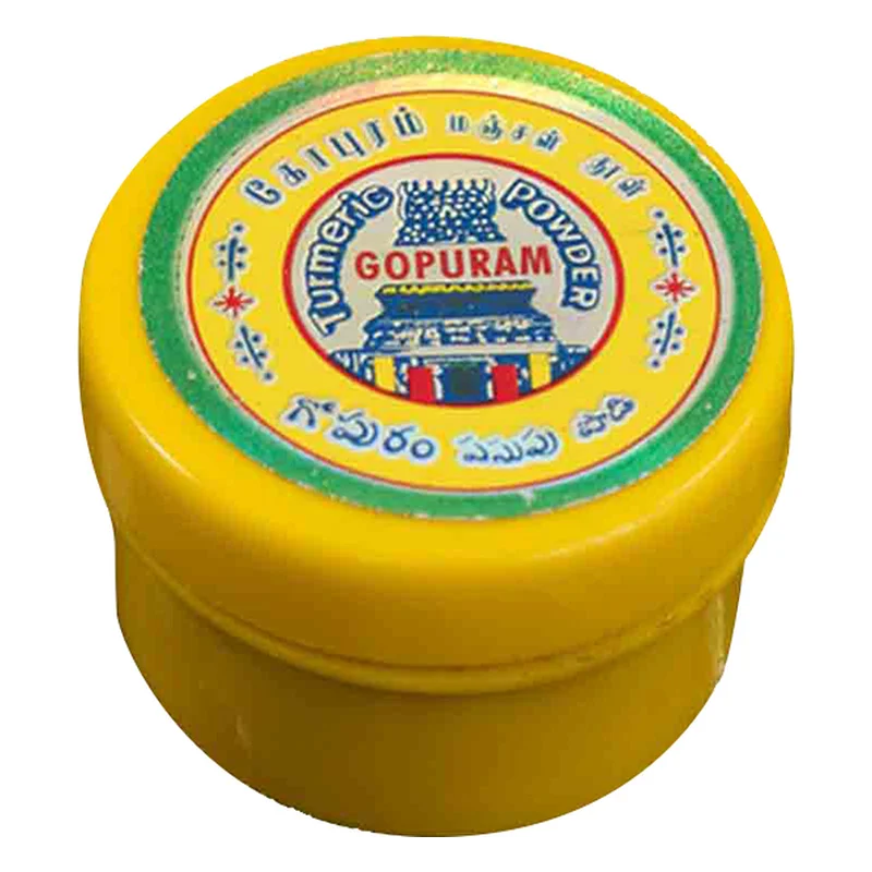 Gopuram Turmeric Powder Tin