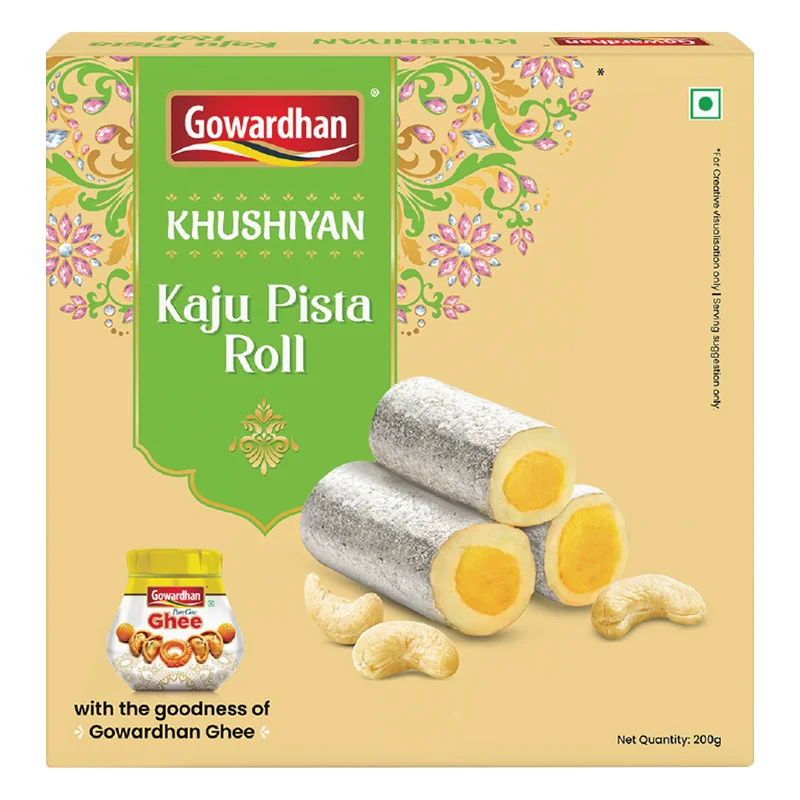 Gowardhan Khushiyan Kaju Pista Roll