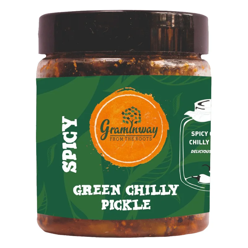 Graminway Spicy Green Chilli Pickle