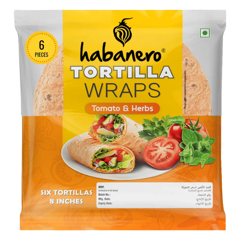 Habanero Tomato & Herbs Tortilla Wraps