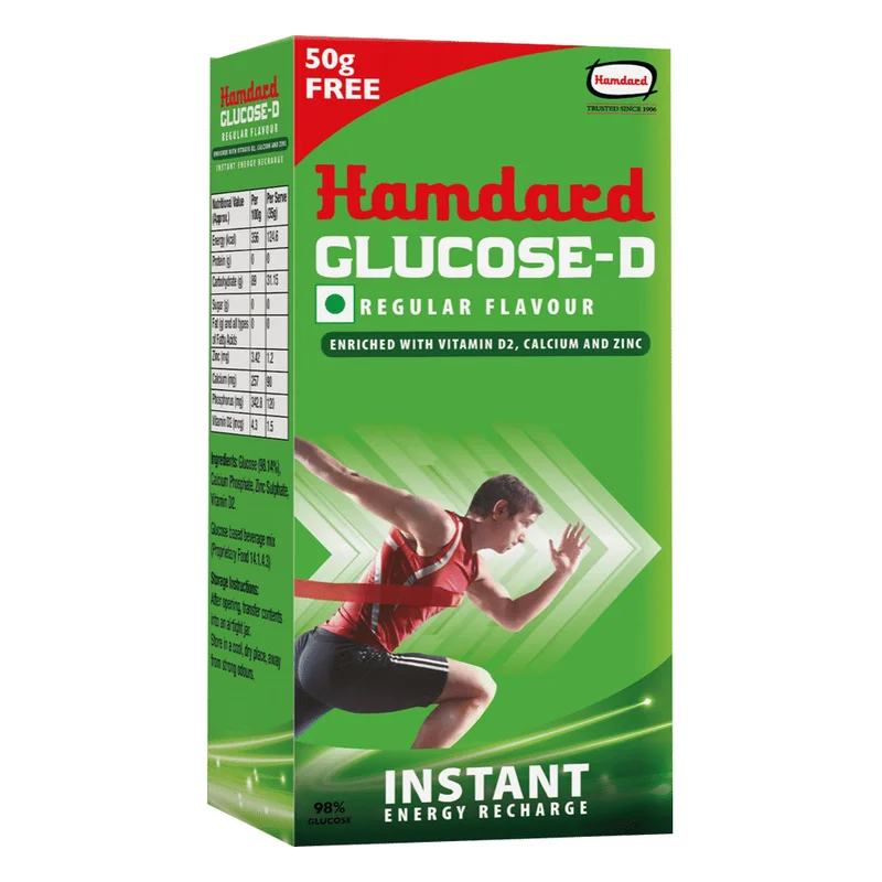 Hamdard Glucose-D Instant Glucose Powder - Regular