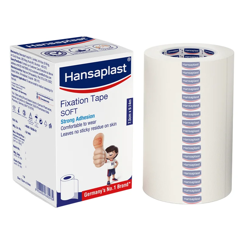 Hansaplast Soft Fixation Tape 7.5 cm x 9.14 m