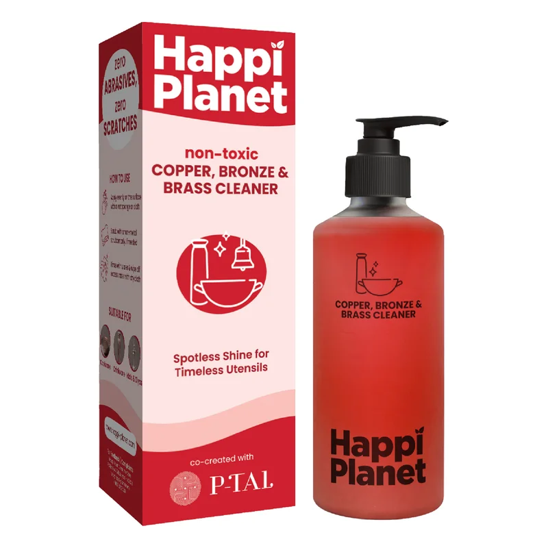 Happi Planet Non-Toxic Copper, Bronze & Brass Cleaner