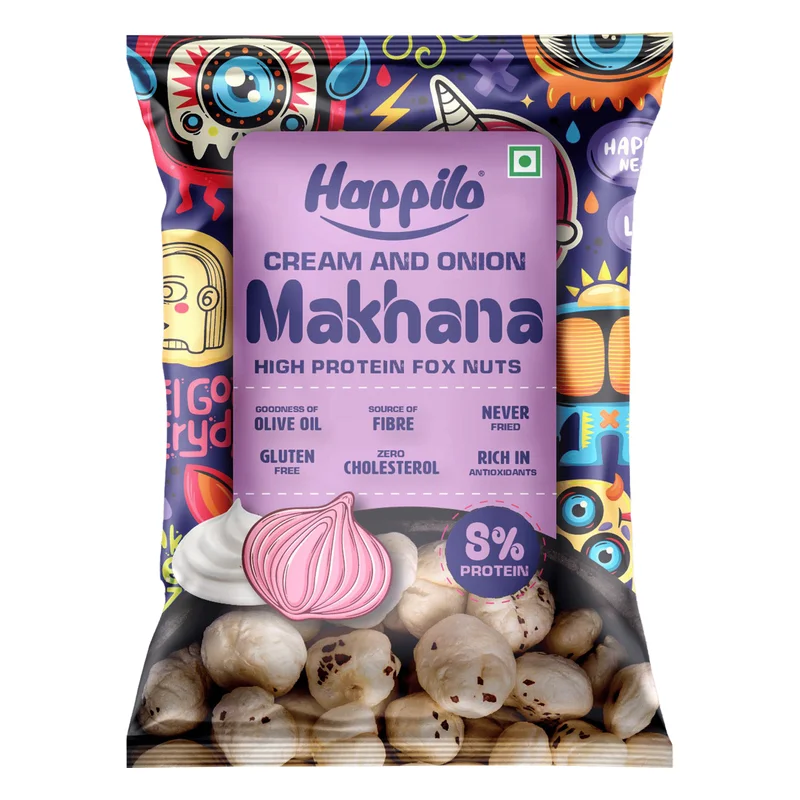 Happilo Cream & Onion Makhana