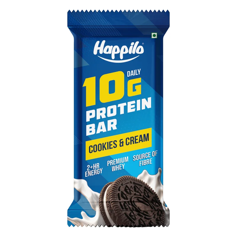 Happilo Daily 10g Cookies & Cream Protein Bar