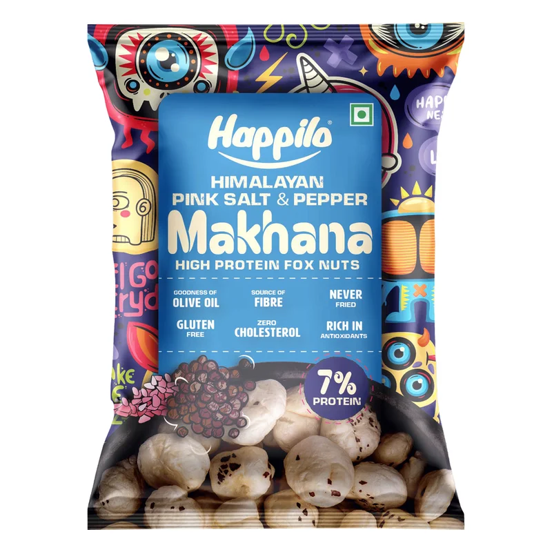 Happilo Himalayan Pink Salt & Pepper Makhana
