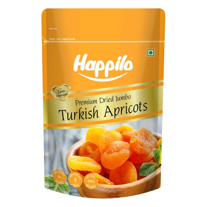 Happilo Premium Dried Jumbo Turkish Apricots