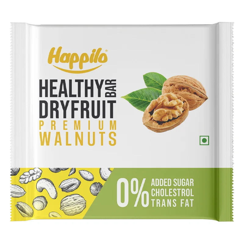 Happilo Premium Walnut Healthy Dry Fruit Bar